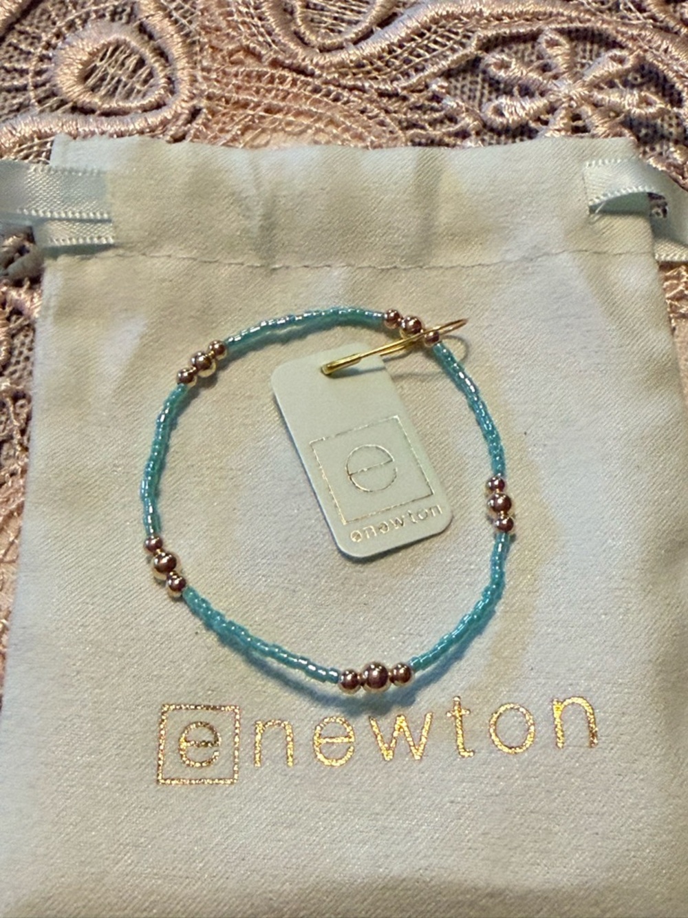 Enewton Purpose Gold Bracelet- Sea glass
